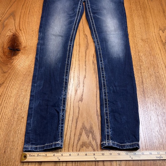 Buckle BKE Payton Jeans Womens 28X31 Blue Denim‎ Faded Straight Leg (Tag 26R) - Picture 3 of 10